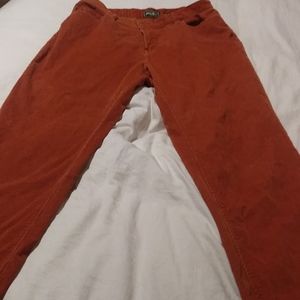 Corduroy orange pants